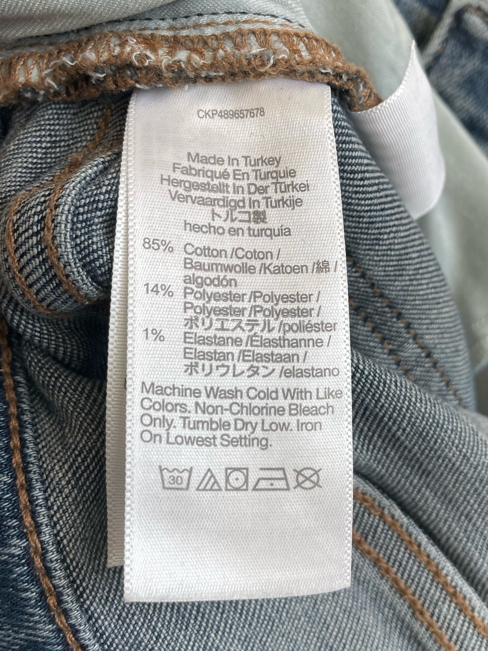 Madewell Mid-Rise Kick Out Jeans Blue Denim - Picture 7 of 7